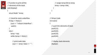 Comprehensive Guide to Stack Operations in Data Structures | PPTX