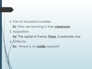 Information about NOUNS in Grammar English | PPTX
