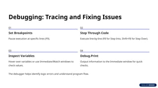 Mastering Visual Basic 6: Core Concepts, Control Structures, and Error ...