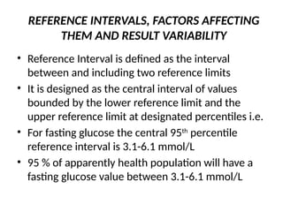 Reference Interval Defination Understanding Reference Intervals, Influencing Factors, and Result ...