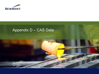 Appendix D – CAS Data
 