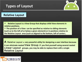android layouts | PPT
