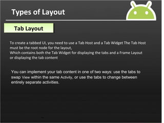 android layouts | PPT