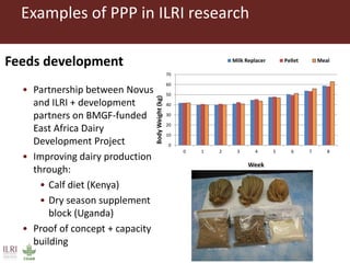 ILRI’s experience with public-private partnerships (PPPs) in pro-poor livestock development research and its uptake and application