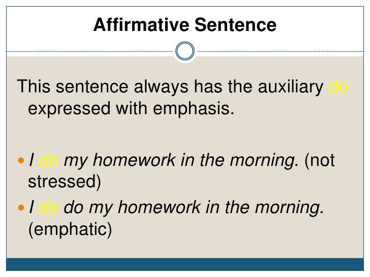 2 2 sentences according to the meaning affirmative 2 2 sentences according to the meaning affirmative