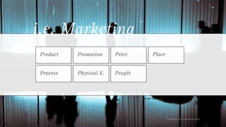 i.e. Marketing
 Product   Promotion     Price    Place


 Process   Physical E.   People




                                          © Florian Vollmer, 2012 – www.florianvollmer.com
 