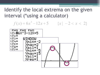 Find Local Extrema 2.3.1 properties of functions | PPTX
