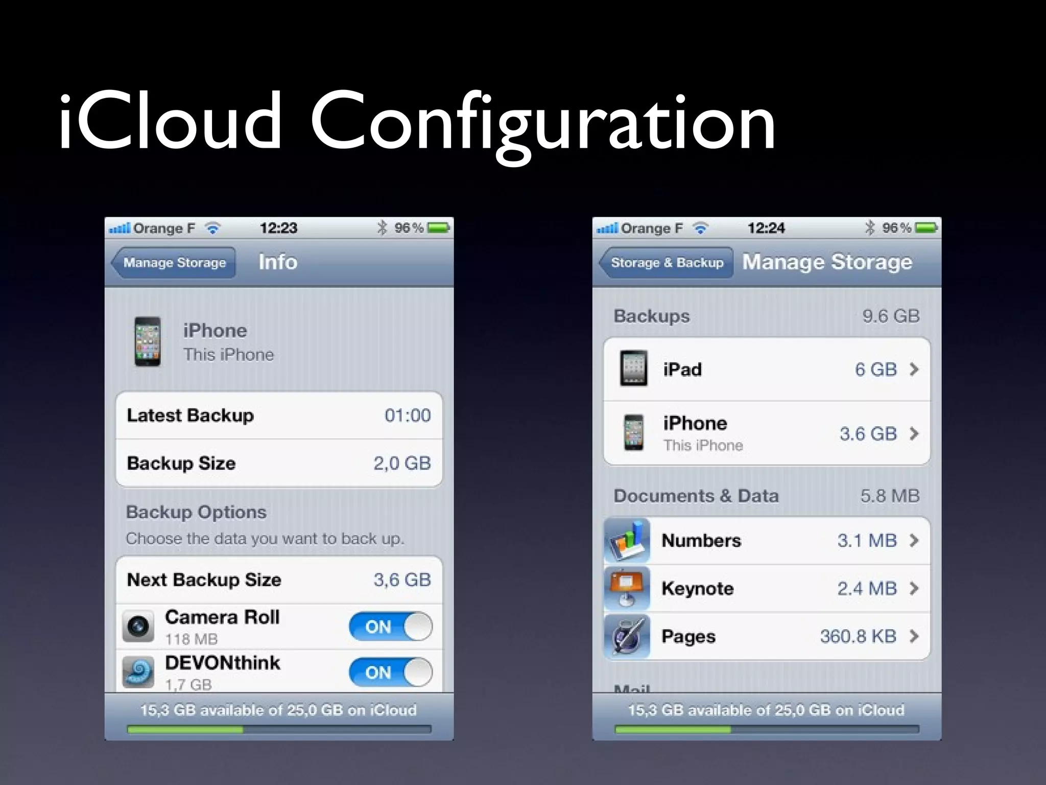 iCloud Configuration 