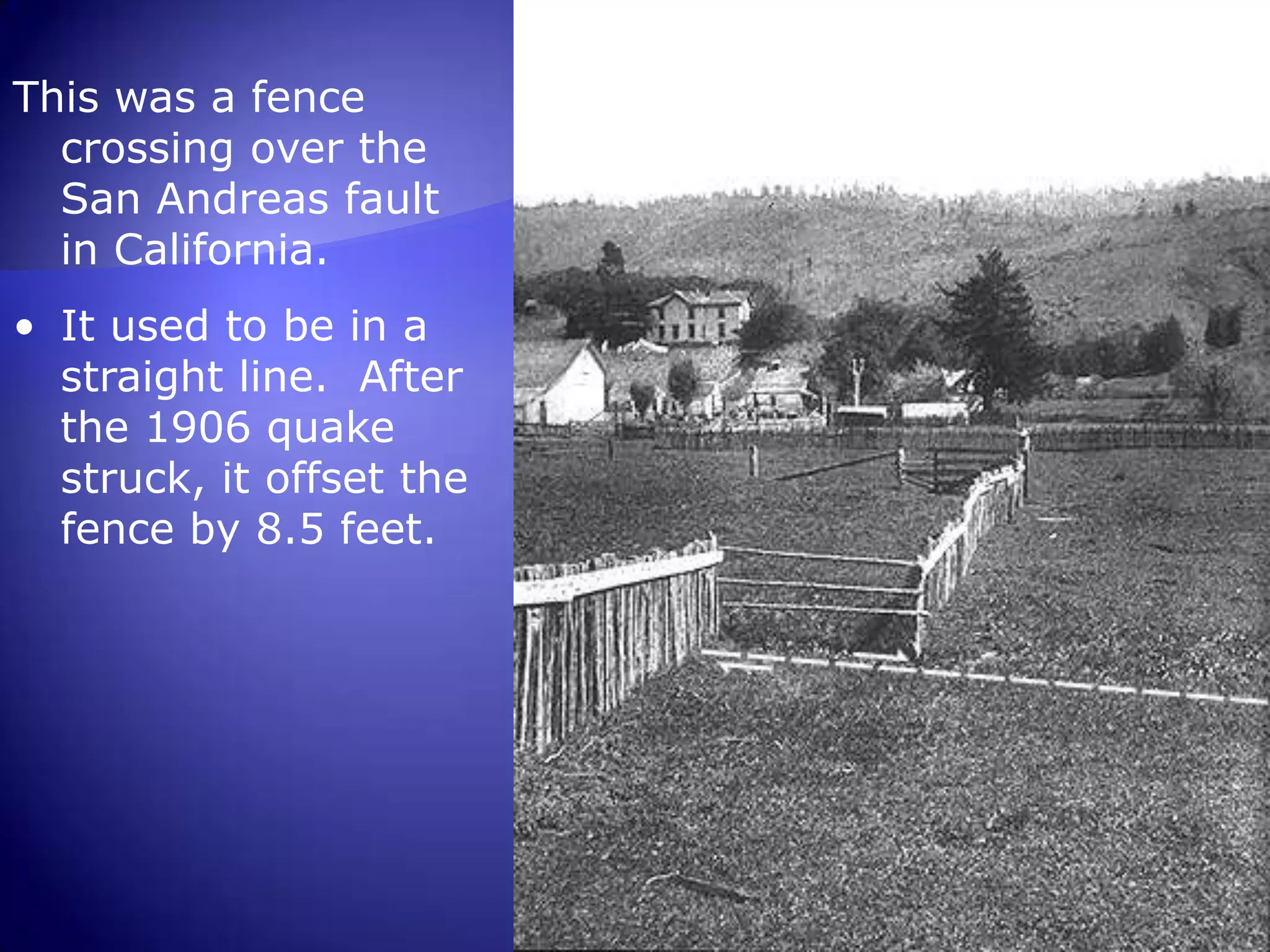 Sometimes, though, the crust at the fault sticks, but the plates keep moving.  This builds up tremendous pressure on the stuck crusts until they finally unstick and they suddenly move a lot at once.  This is when the earthquake happens.