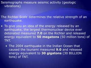 An earthquake occurs on the ocean floor or along the coast.  The energy travels as waves through the water and across the ocean until it gets to a coast.  The shallow region causes the wave to rush over land and flood the place.