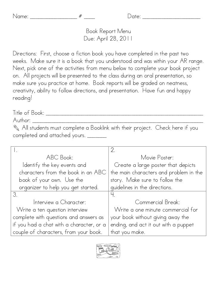 book report menu 2 3 book report book report menu 2 3 book report