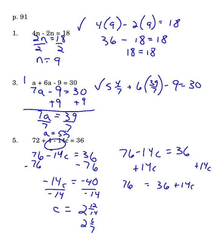 Solving Equations Distributive Property