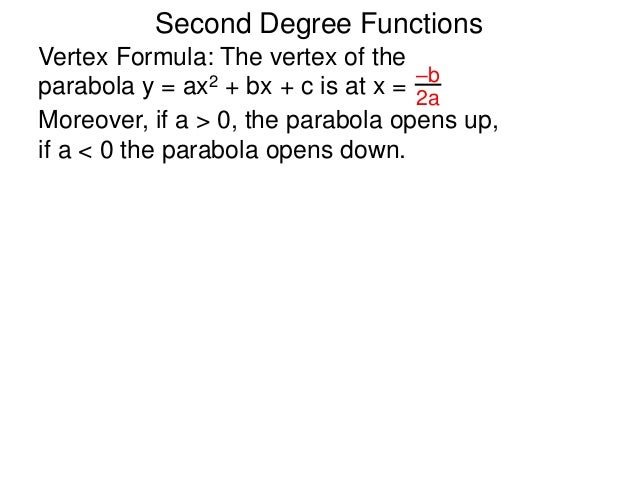 2 4 Grapgs Of Second Degree Functions 2 4 Grapgs Of Second Degree Functions