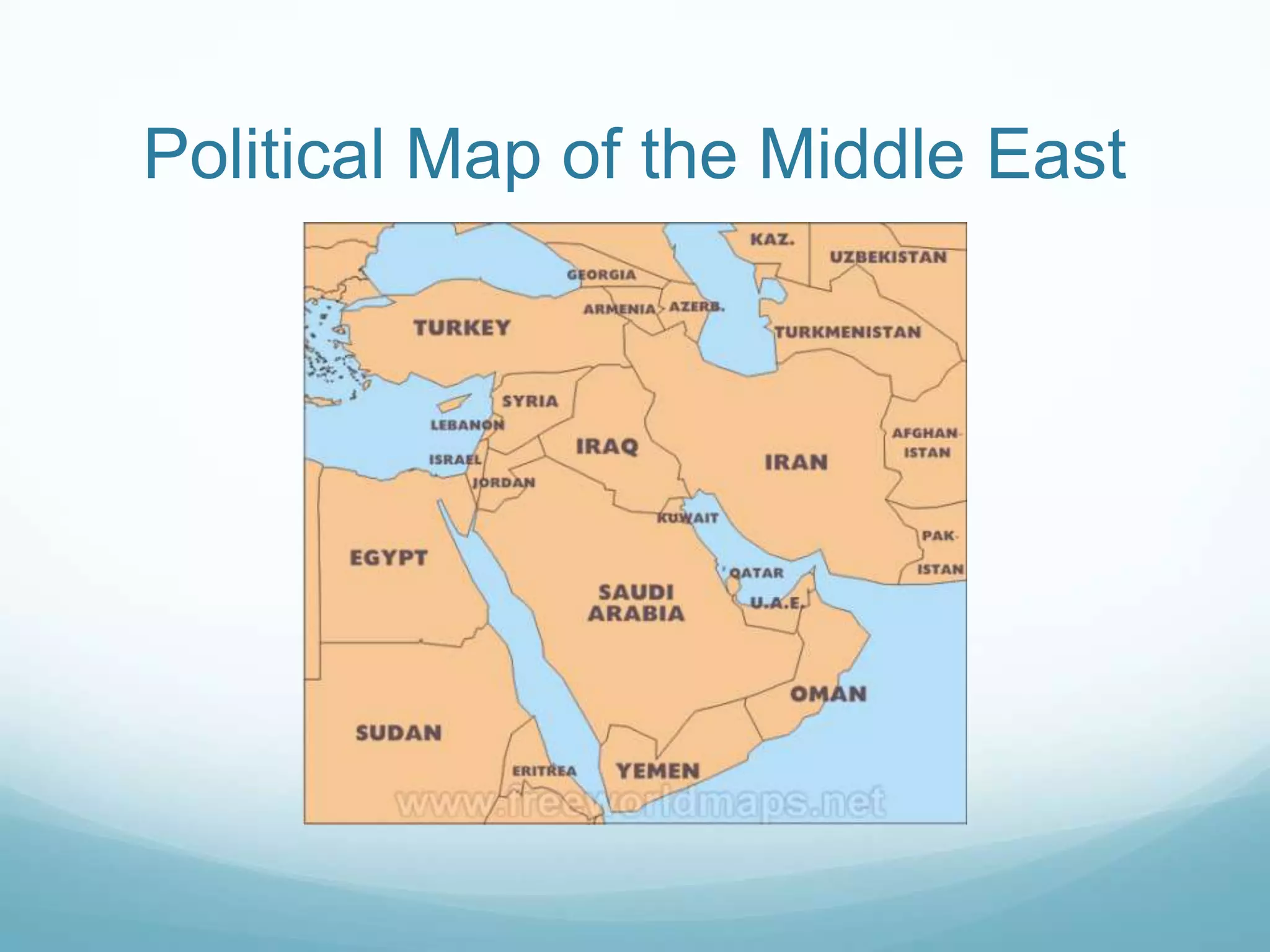 Political Map of the Middle East

 