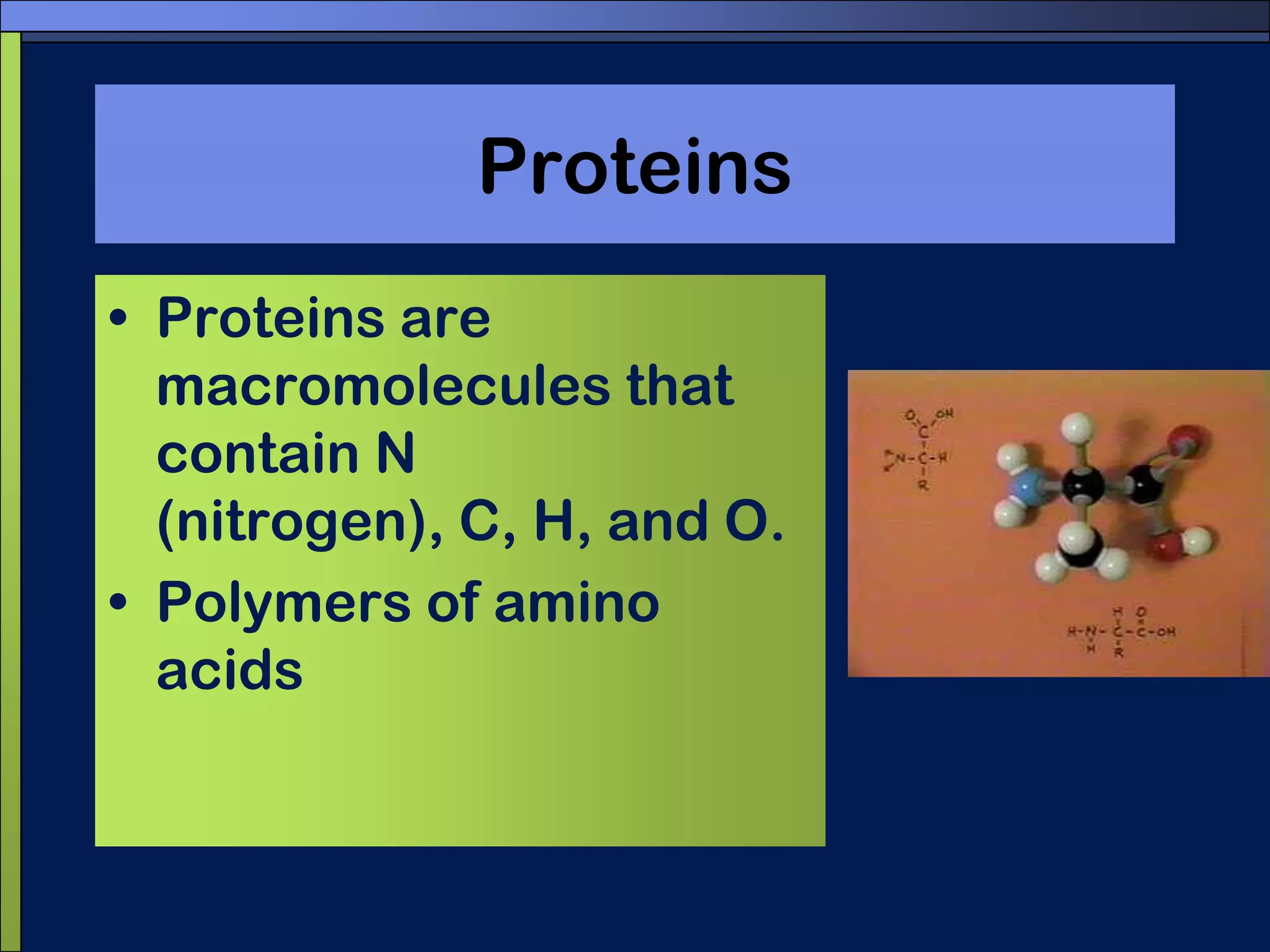 Nucleic acidsNucleic acids store and transmit hereditary, or genetic, information.There are two kinds of nucleic acids:Ribonucleic acid (RNA)Deoxyribonucleic acid (DNA)