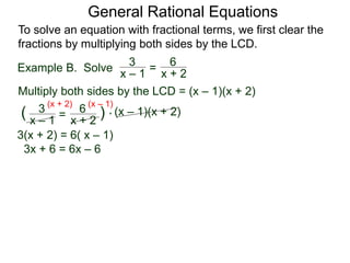2 4 solving rational equations | PPTX