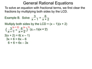 2 4 solving rational equations | PPTX