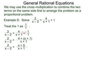 2 4 solving rational equations | PPTX