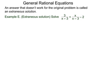 2 4 solving rational equations | PPTX