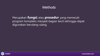 Metode Dalam Pemrograman Java pemrograman berorientasi Objek (java).pptx
