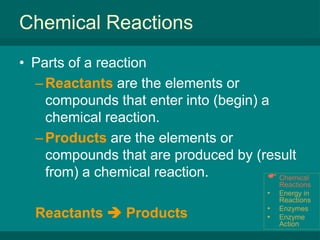 Energy in Reactions