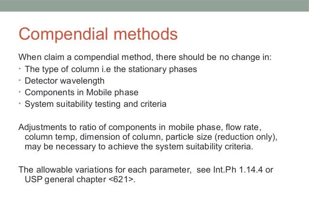 Compendial Standards Definition – NEBD