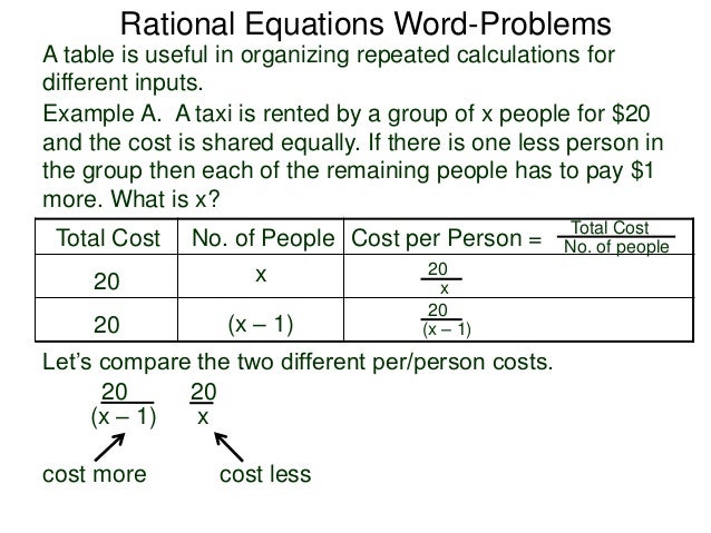 2 5 rational equations word-problems