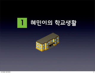 1   혜민이의 학교생활




12년 8월 14일 화요일                   11
 
