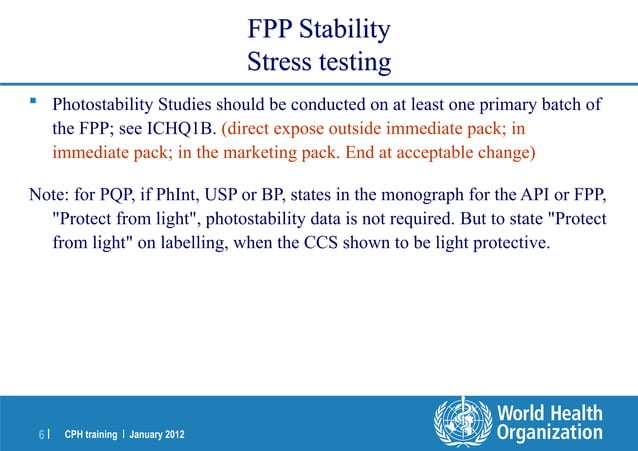 Stability testing of pharmaceutical finished products | PPT