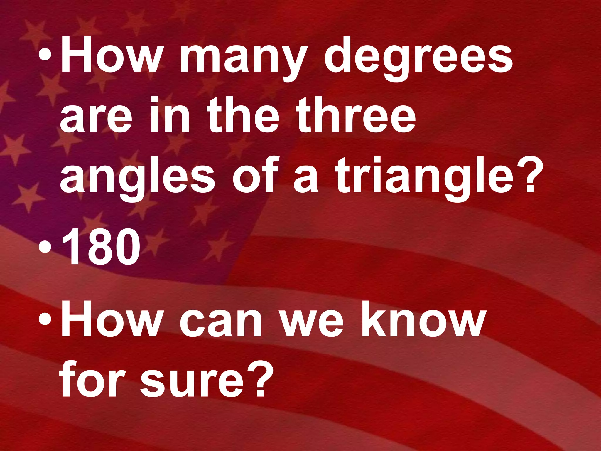 Hand out triangles.Tear off cornersGlue triangle leftover into notebook.