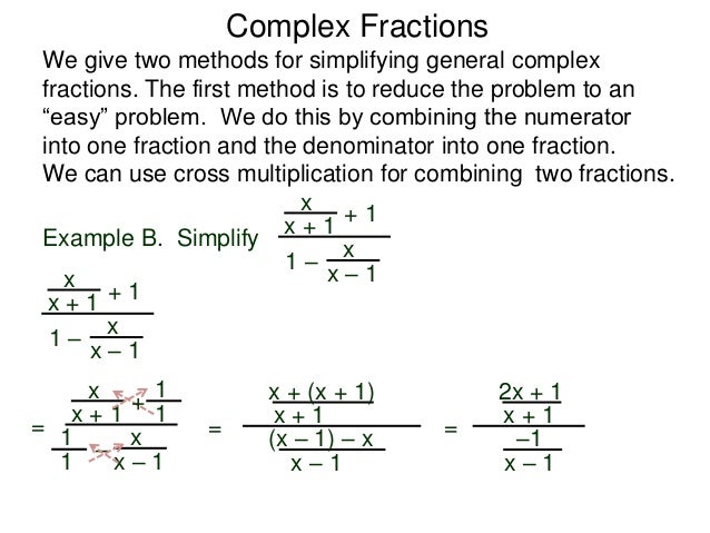 2 6 complex fractions