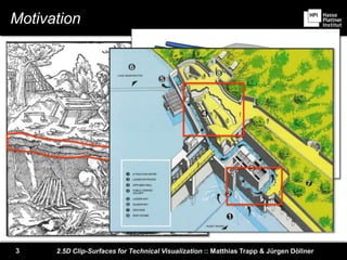 2.5D Clip-Surfaces for Technical Visualization :: Matthias Trapp & Jürgen Döllner3
Motivation
 