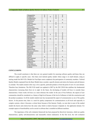 A comparative studies of software quality model for the software ...