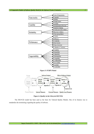 A comparative studies of software quality model for the software ...