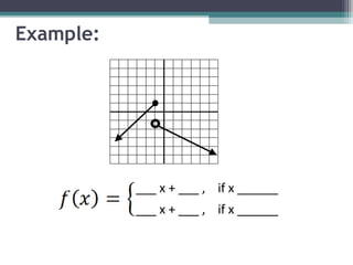 2.7 Piecewise Functions | PPT