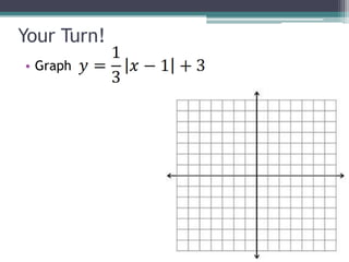 Your Turn!
• Graph
 