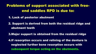 Relining In Rpd 2- a. Basic principles for designing the removable partial denture ...