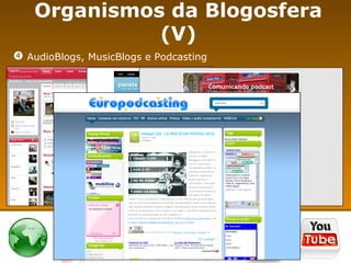 Organismos da Blogosfera (V) AudioBlogs, MusicBlogs e Podcasting 