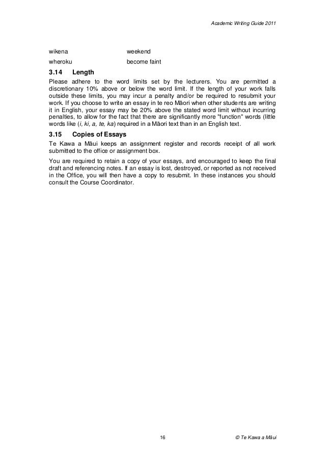 Conventions of academic writing