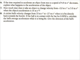 2 - Accelerated motion