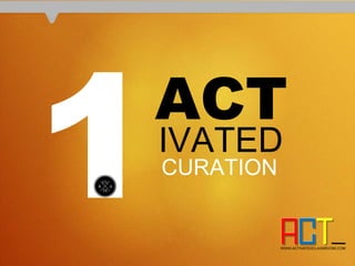 ACT
IVATED
CURATION
 