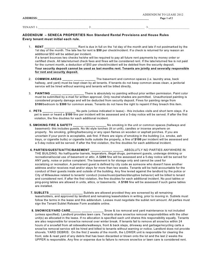 2 Addendum To Lease June 2012 2013