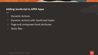 Module 2: Adding JavaScript to APEX Apps | PPT