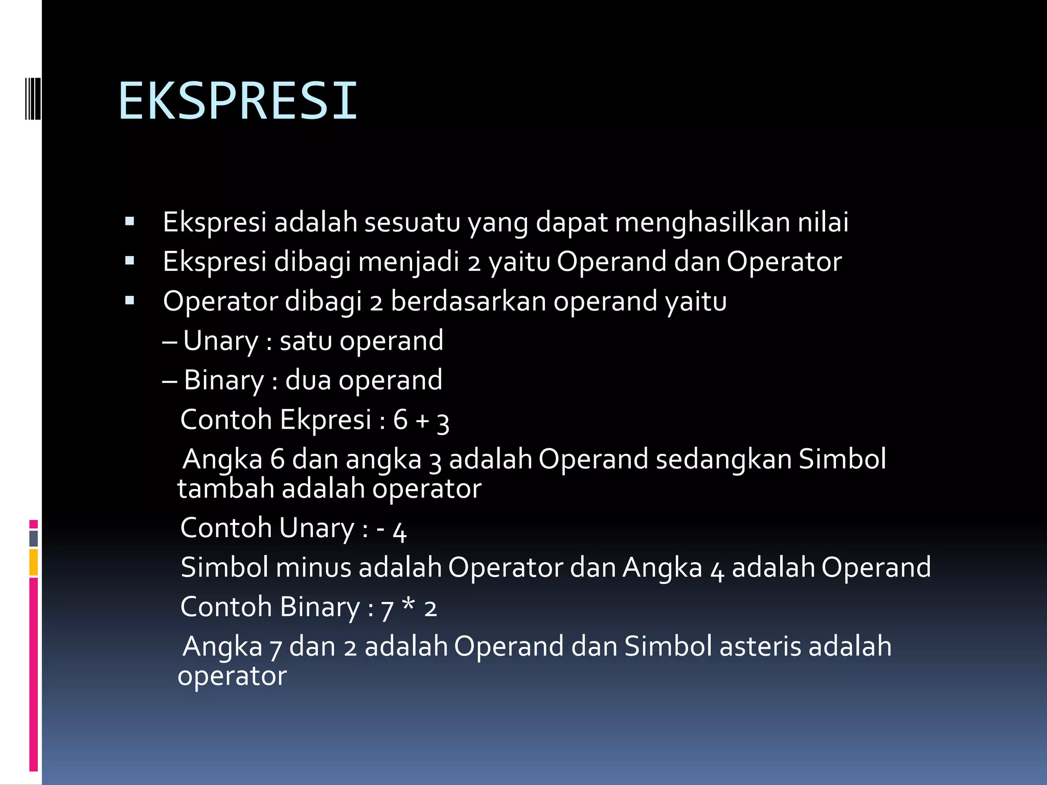 2 adp tipe data dan operator | PPTX