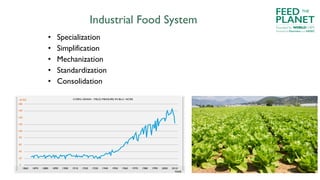 Industrial Food System
• Specialization
• Simplification
• Mechanization
• Standardization
• Consolidation
FEED
PLANET
Founded by WORLDCHEFS
THE
Powered by Electrolux and AIESEC
 