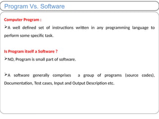 Programs Vs Software 2-Algorithms and Complexity analysis.pptx