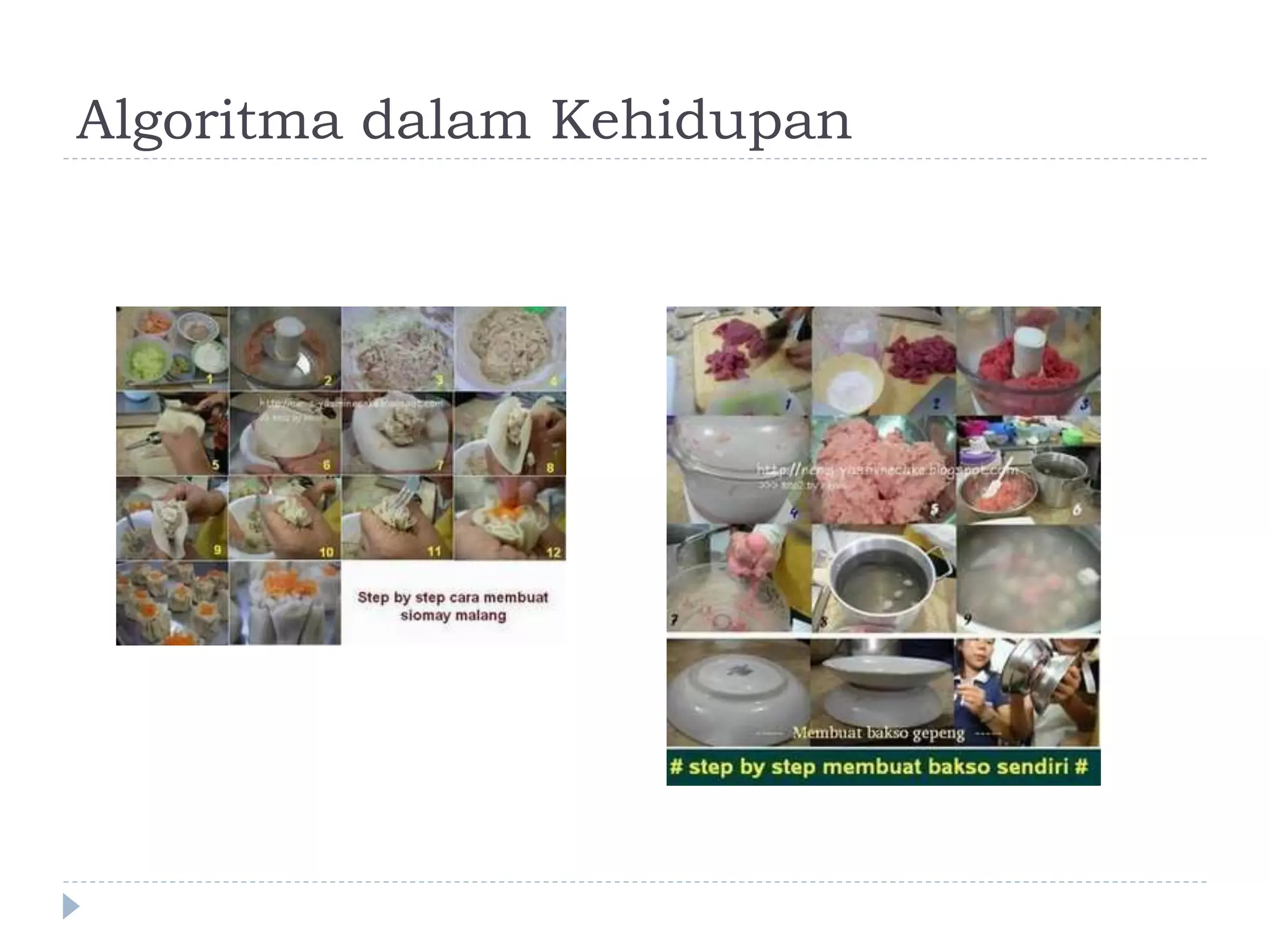 Algoritma dalam Kehidupan
 