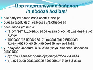 Цэр гадагшлуулах байрлал
              /пîñòóðàë äðåíàæ/
 õîîë èäñýíèé äàðàà øóóä õèéæ áîëîõã¿é
 óòëàãà (àýðîçîë) ýì èëãýýòýé çºâ õîñëóóëàõ
 õèéõ öàãàà çºâ ñîíãîõ
   ºâ òºí ºãëººã¿¿ð èë¿¿ èõ õàíèàäàã ó èð ýíý ¿åä õèéâýë ¿ð
     ä¿íòýé.
    óíòàõààñ ºìíº õèéâýë ºâ òºí òàéâàí àìðàõ íºõöëèéã
     á¿ðä¿¿ëäýã ó èð ýíý ¿åä õèéâýë мөн àøèãòàé.
 ýì èëãýýíèé äàâòàìæ íü ºâ òºíèé ýìãýã ïðîöåññèéí áàéäëààñ
  õàìààðäàã.
    öýð ºòãºí áàéâàë: óóøãè öýâýðøòýë ºäºðò 2-4 óäàà
    ø¿¿ðýë õóðèìòëàãäàõààñ ñýðãèéëæ ºäºðò 1-2 óäàà
 
