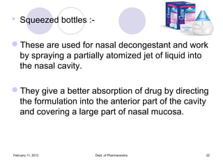 Cotinal Nasal & Pulmonary Drug Delivery System | PPT
