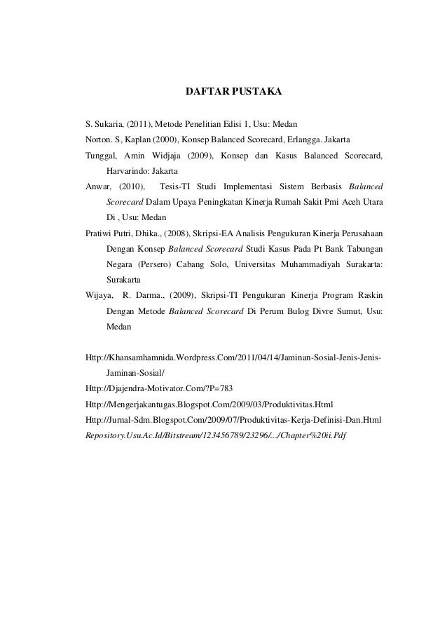 2 Analisa Kinerja Produktivitas Dengan Menggunaka Metode Balaced Sco